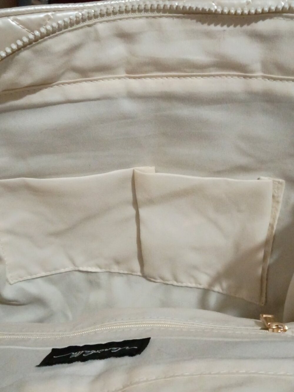 Lemonbella Jennifer Quilted Pickleball Tote Handbag Diamond Pearl New with Tags - Picture 14 of 16